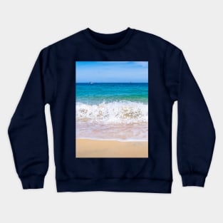 beautiful scenery beach wave Crewneck Sweatshirt